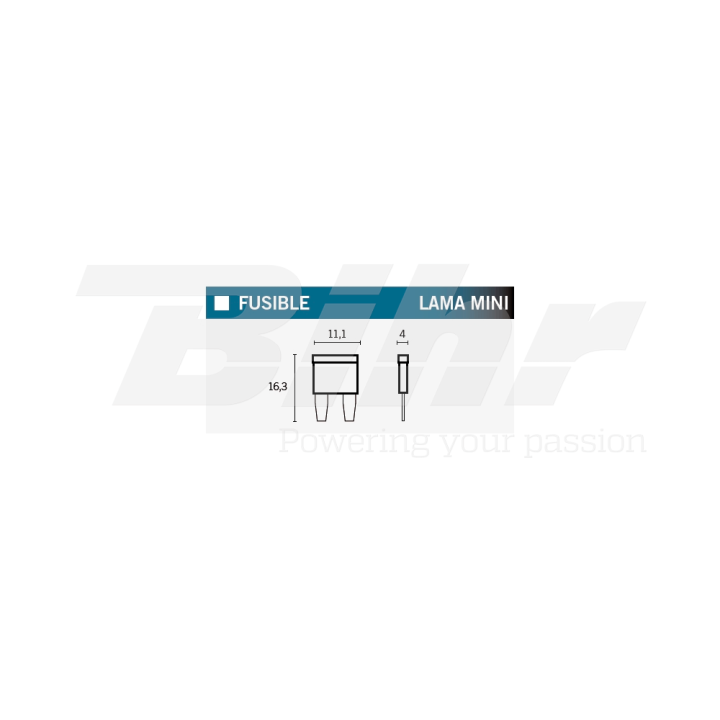 V PARTS Box of 100 mini blade fuses 14708VAR