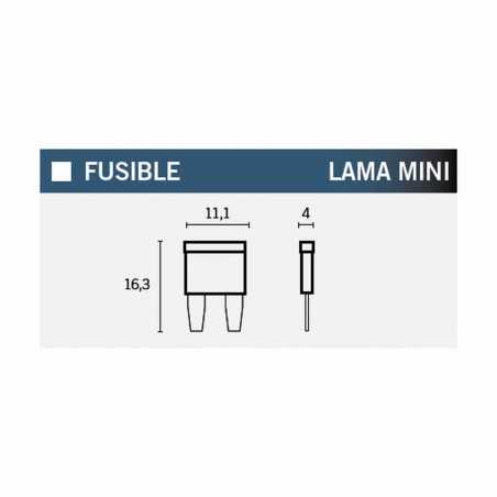 V PARTS Caja 100 fusibles a lama mini 14708VAR