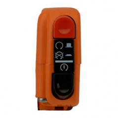 Button on off on / off with starter 9A orange 0406AB.9A