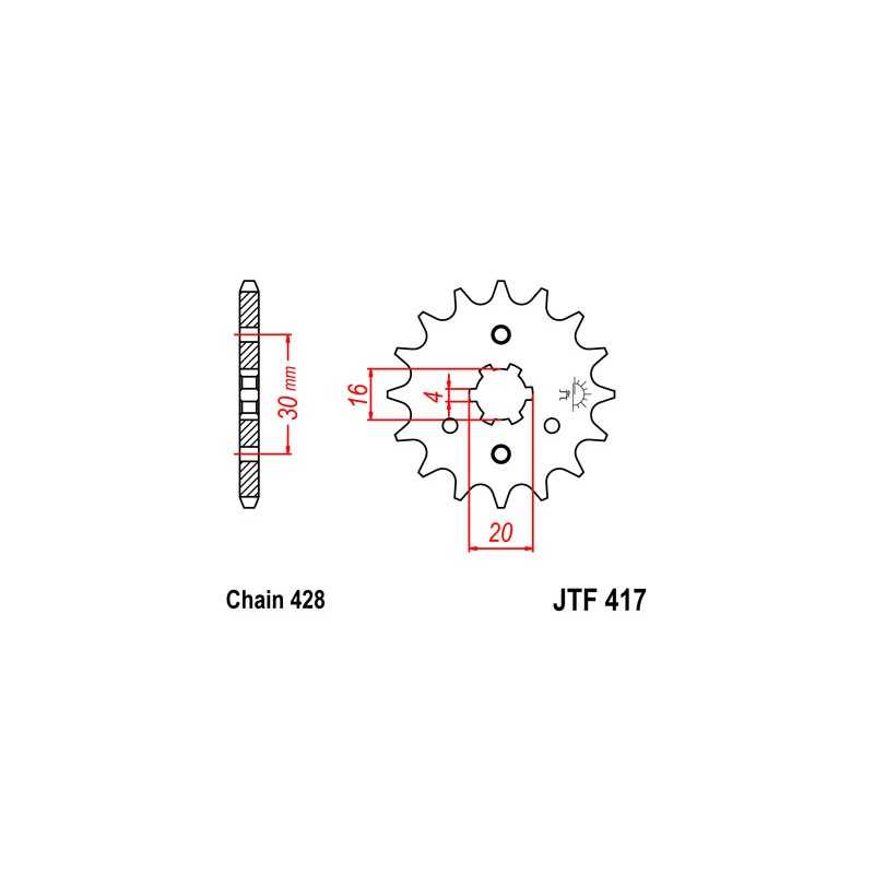Pinion, attack, transmission front