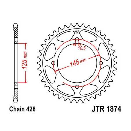 Ring, transmission, rear