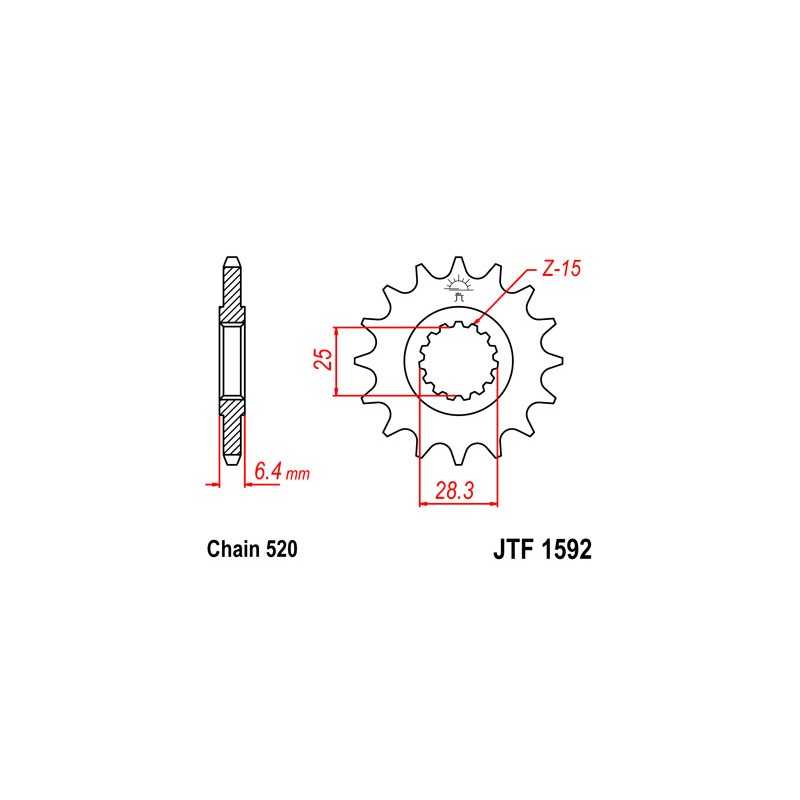 Pinion, attack, transmission front  HF560