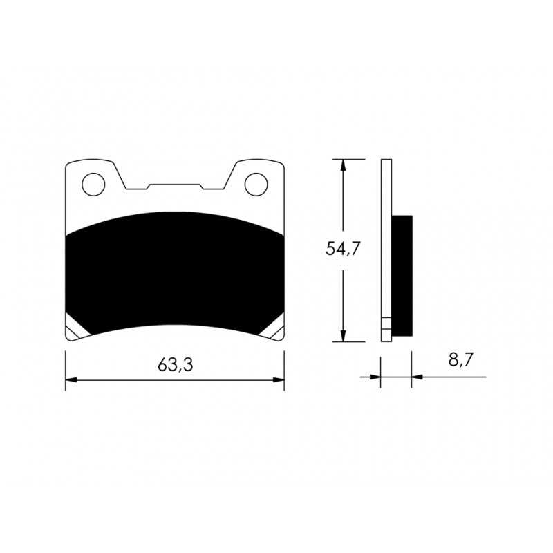 PAD, BRAKE, FRONT