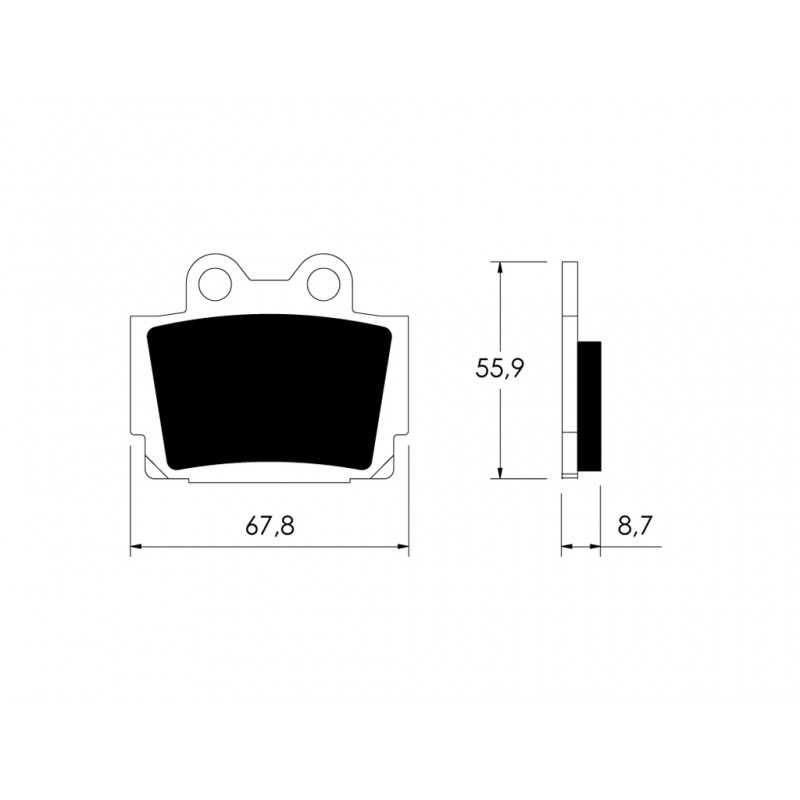 PAD, BRAKE, FRONT