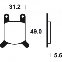 Organic brake pads Standard MA032