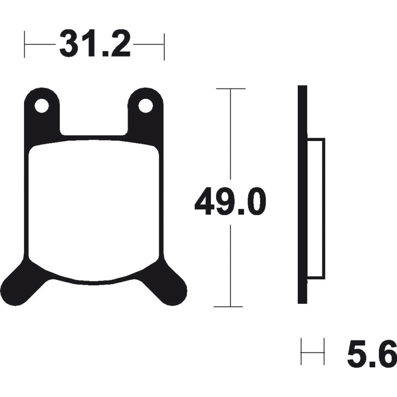 Organic brake pads Standard MA032