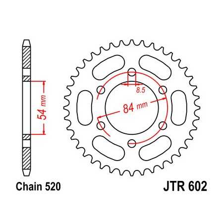 Ring, transmission, rear, steel  JT 602