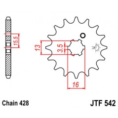 Pinion, attack, transmission front