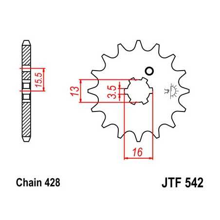 Pinion, attack, transmission front