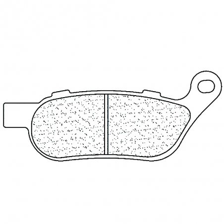 Sintered rear brake pads RX3