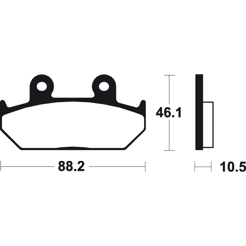 Sintered front brake pads MF147
