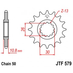 JT SPROCKETS Piñon ataque transmision delantero F579