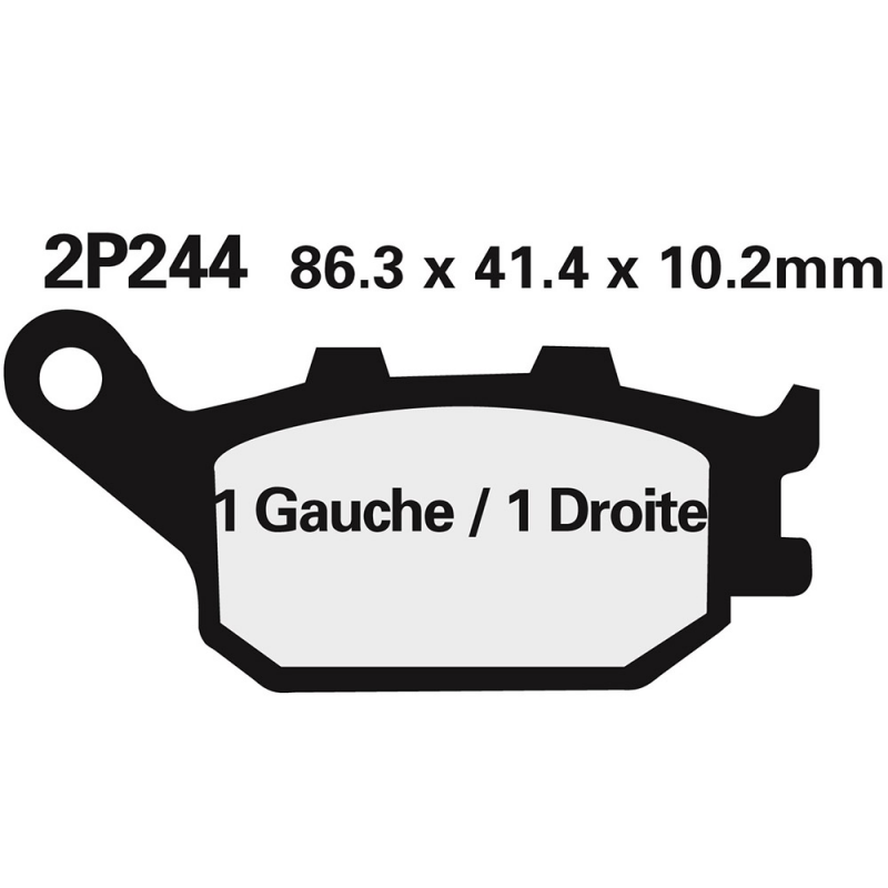 Rear brake pads 2P244NS