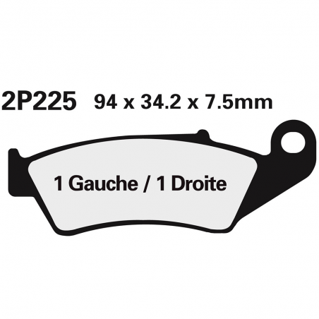Front brake pads 2P225GS