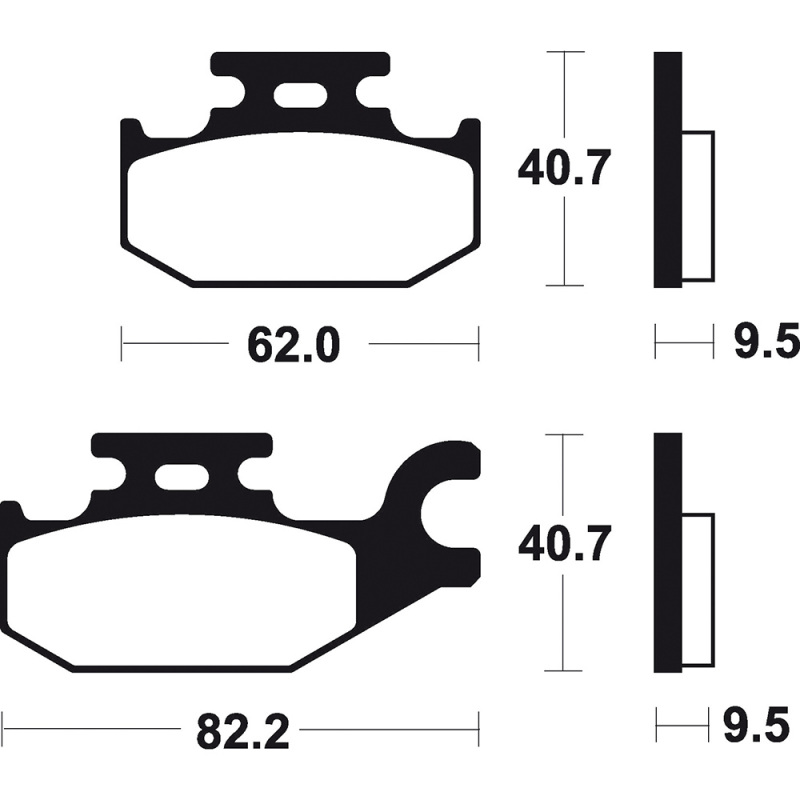 Organic brake pads Standard MA254