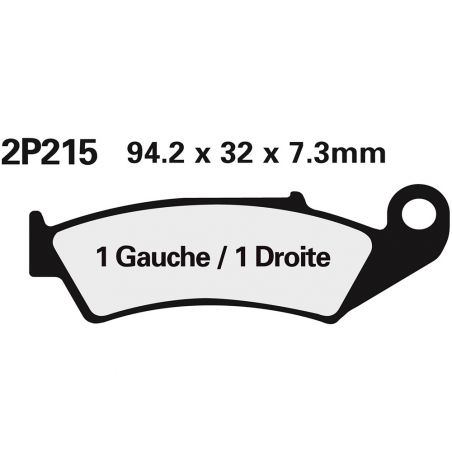 Front brake pads 2P215ST