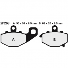 Front brake pads 2P269ST