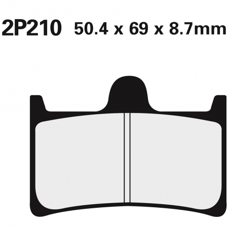 Front brake pads 2P210NS