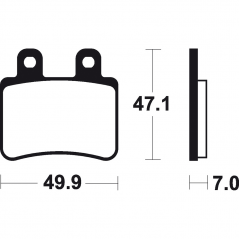 Organic brake pads Standard MA273