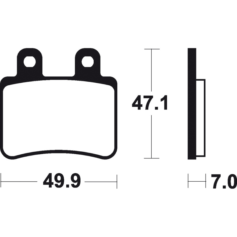 Organic brake pads Standard MA273
