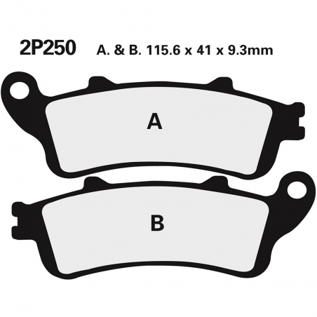 Front brake pads 2P250ST