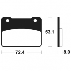 Organic brake pads Standard MA393