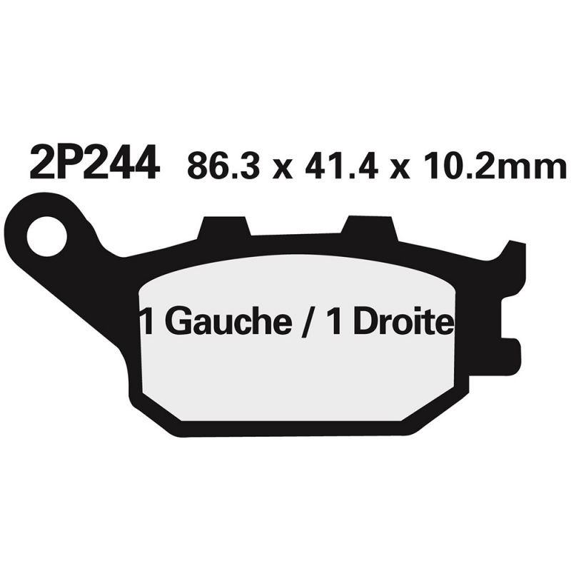 Rear brake pads 2P244ST