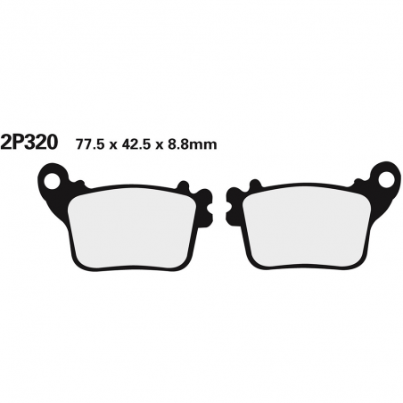 Rear brake pads 2P320ST