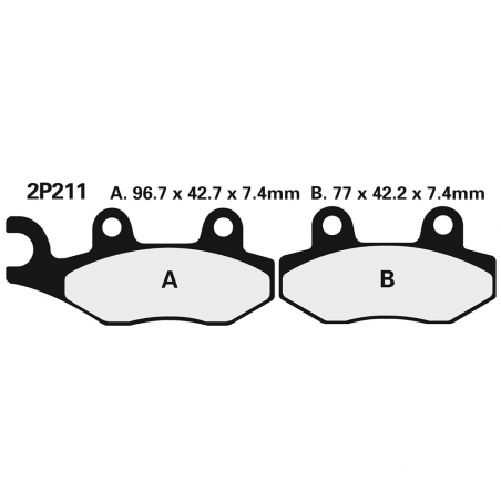 2P211ST brake pads