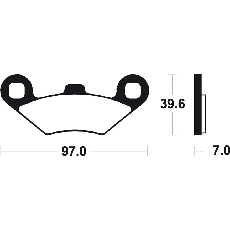Sintered Brake Pads for Maxi Scooter MSS216