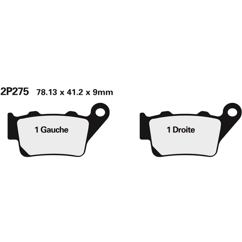 Rear brake pads 2P275NS