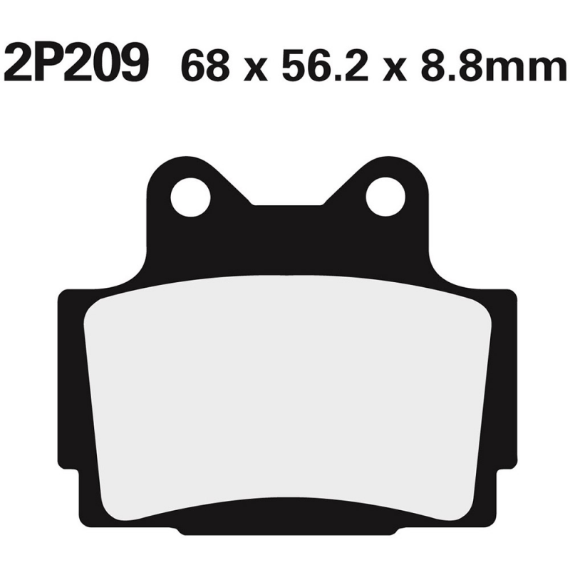 Rear brake pads 2P209GS