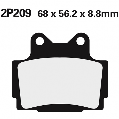Rear brake pads 2P209GS