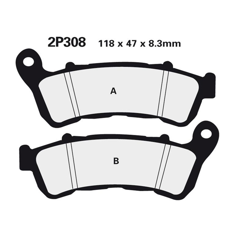 Front brake pads 2P308ST