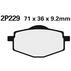 Rear brake pads 2P229NS