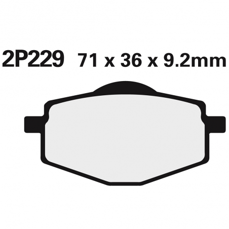 Rear brake pads 2P229NS