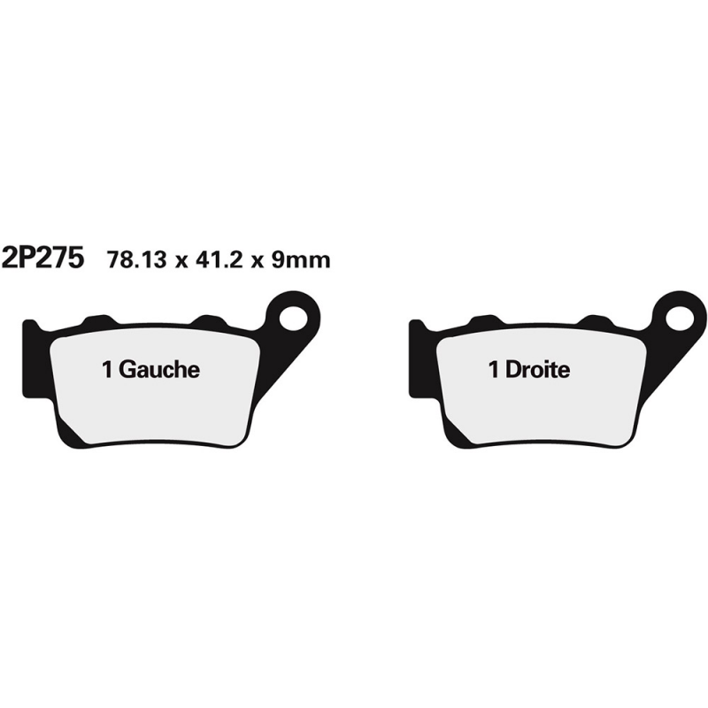 Rear brake pads 2P275ST