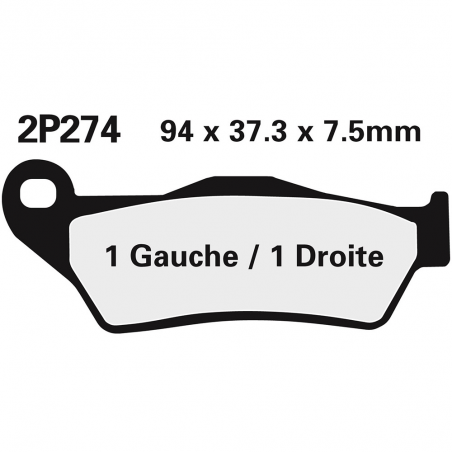 Front brake pads 2P274ST