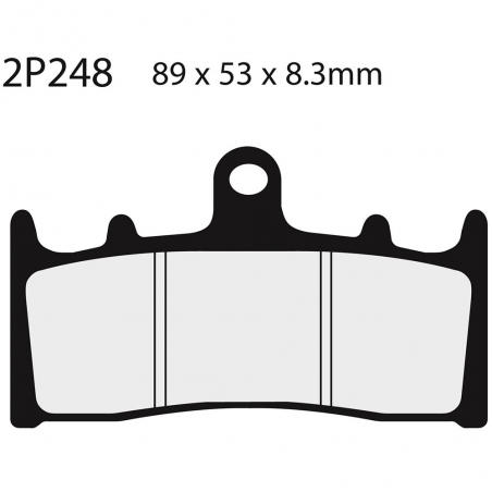Front brake pads 2P248ST