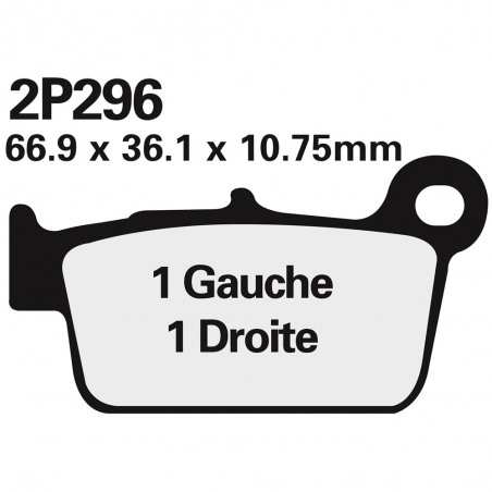 2P296ST brake pads