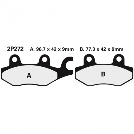 Rear brake pads 2P272NS