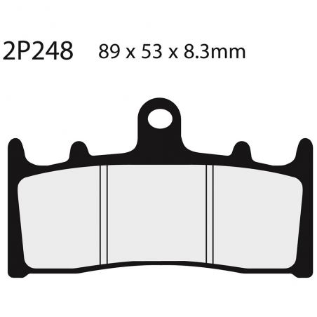 Front brake pads 2P248NS