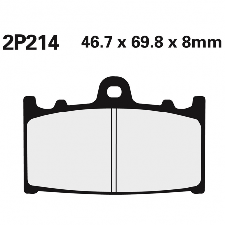 Front brake pads 2P214NS