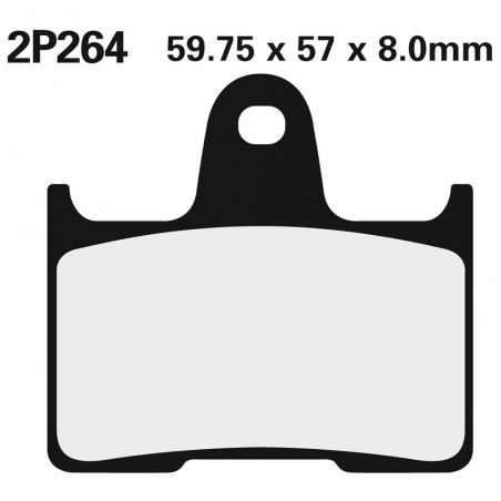 Rear brake pads 2P264NS