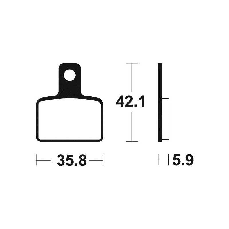 Sintered racing brake pads MOR395