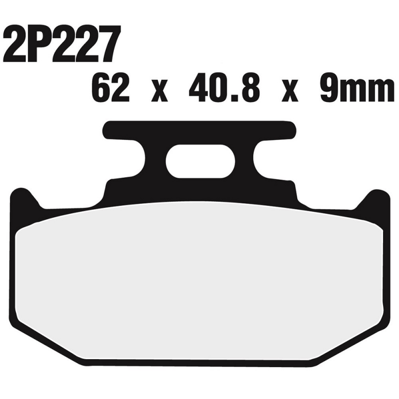 Rear brake pads 2P227GS