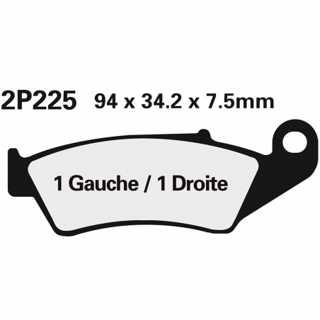 Front brake pads 2P225NS