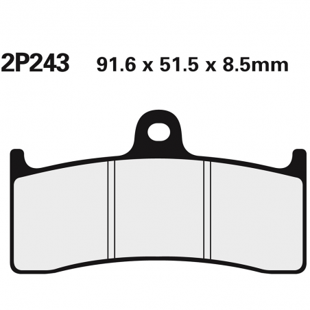Front brake pads 2P243ST