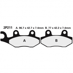 2P211GS brake pads
