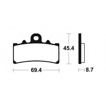 Sintered Sports Brake Pads MF377